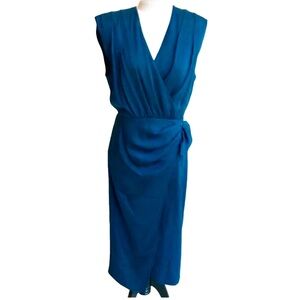 NWT Veronica Beard Clarissa Knee Length Cerulean Blue Cocktail Dress Size 2